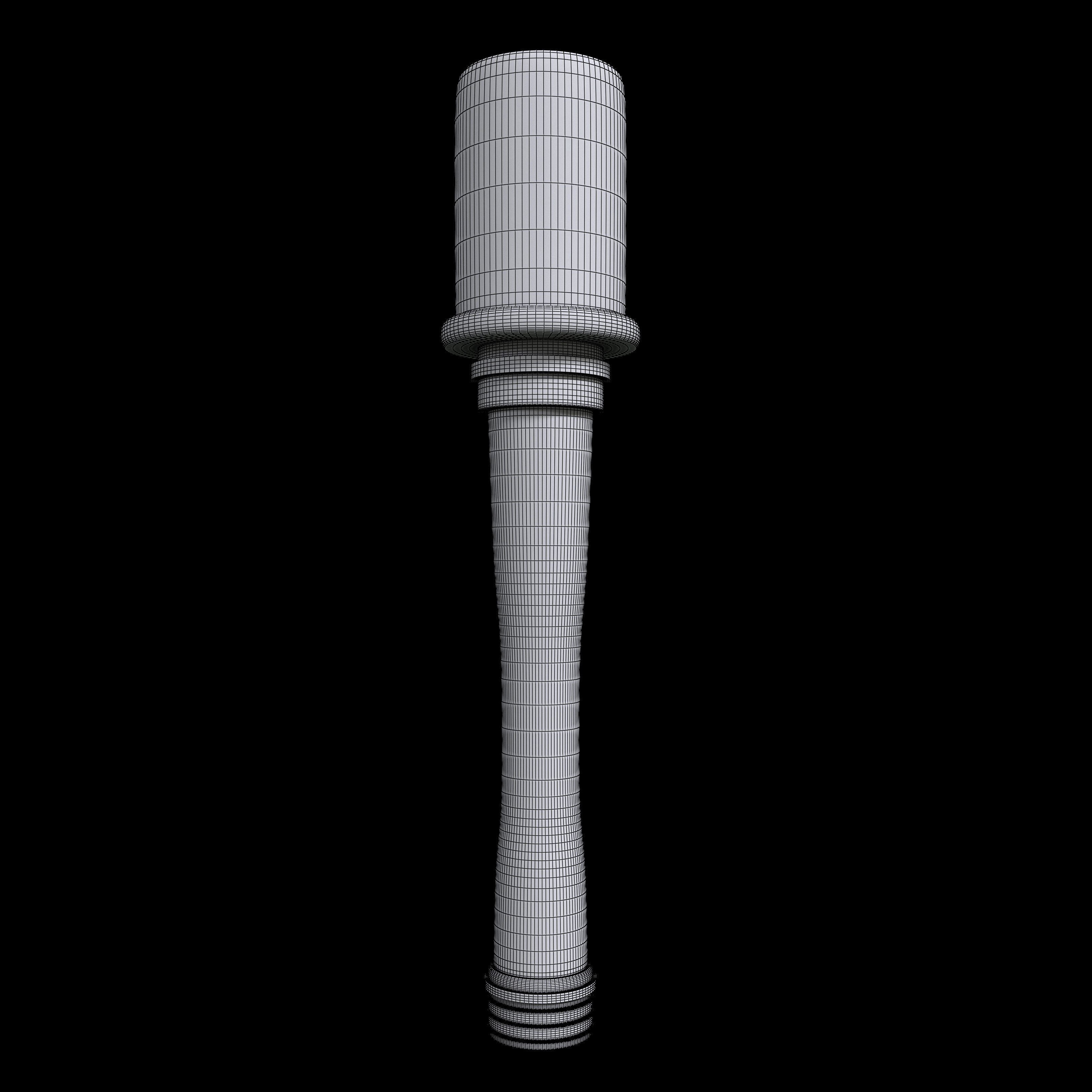 WWII Stick Grenade Low-poly 3D model_9