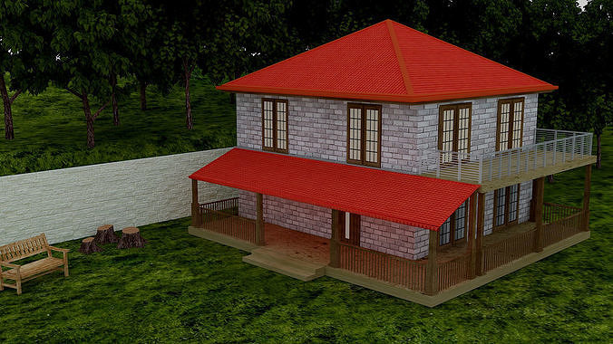 Farm House Free 3D model