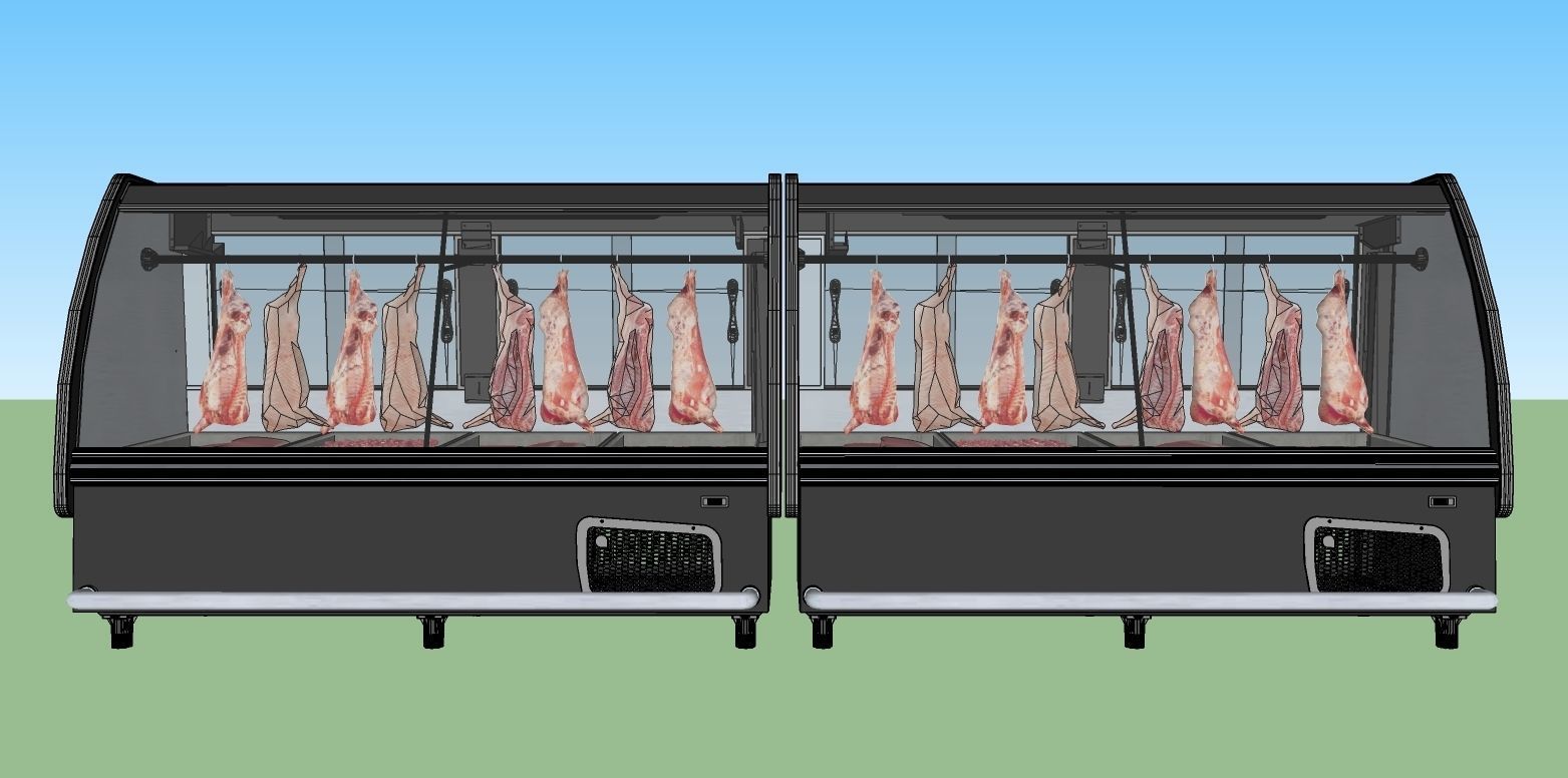 Expositor de carne para acougue 3D model_1