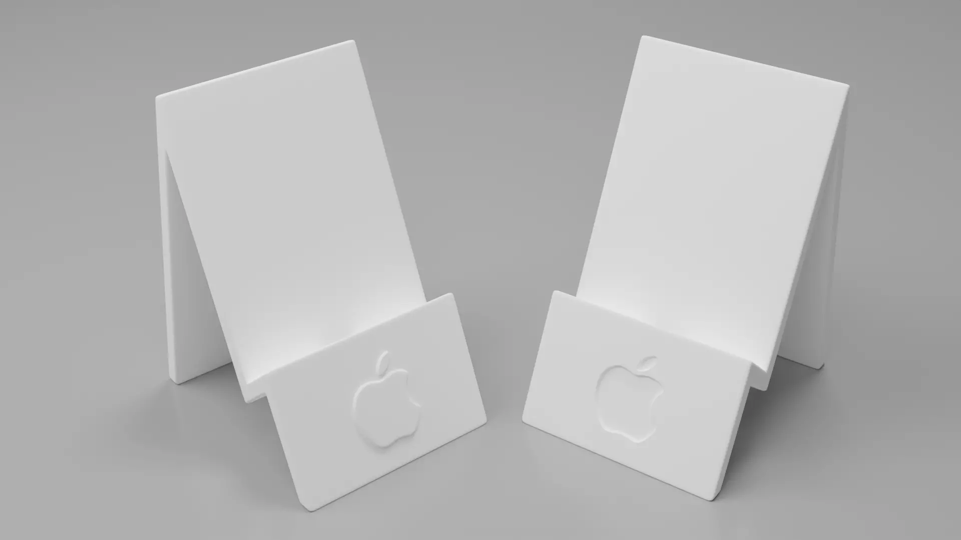 Apple phone stand 3D print model