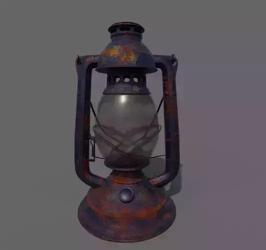 Lantern 3d Model old rusty