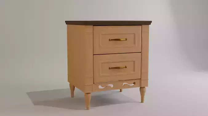 Nightstand bedside table with drawers