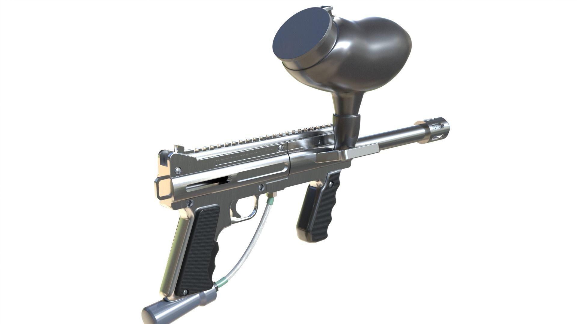 Paintball gun 3D model_7