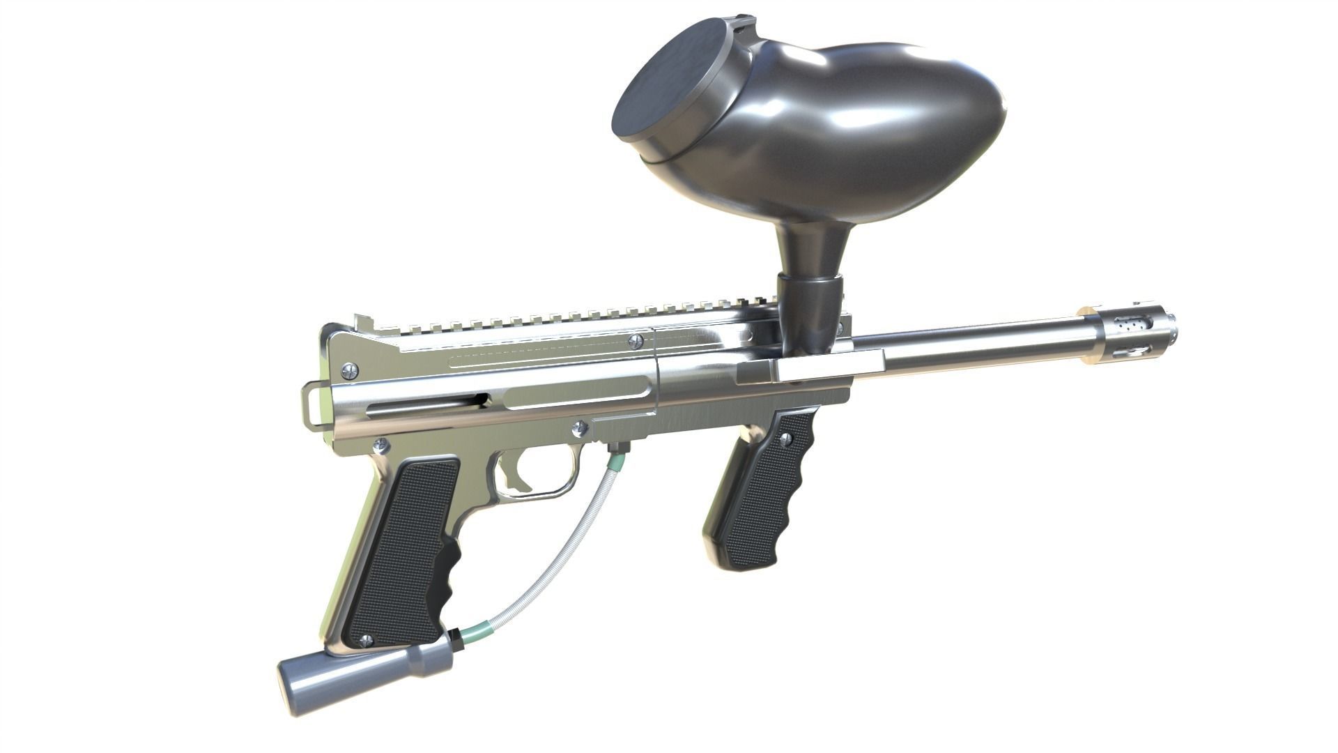 Paintball gun 3D model_31