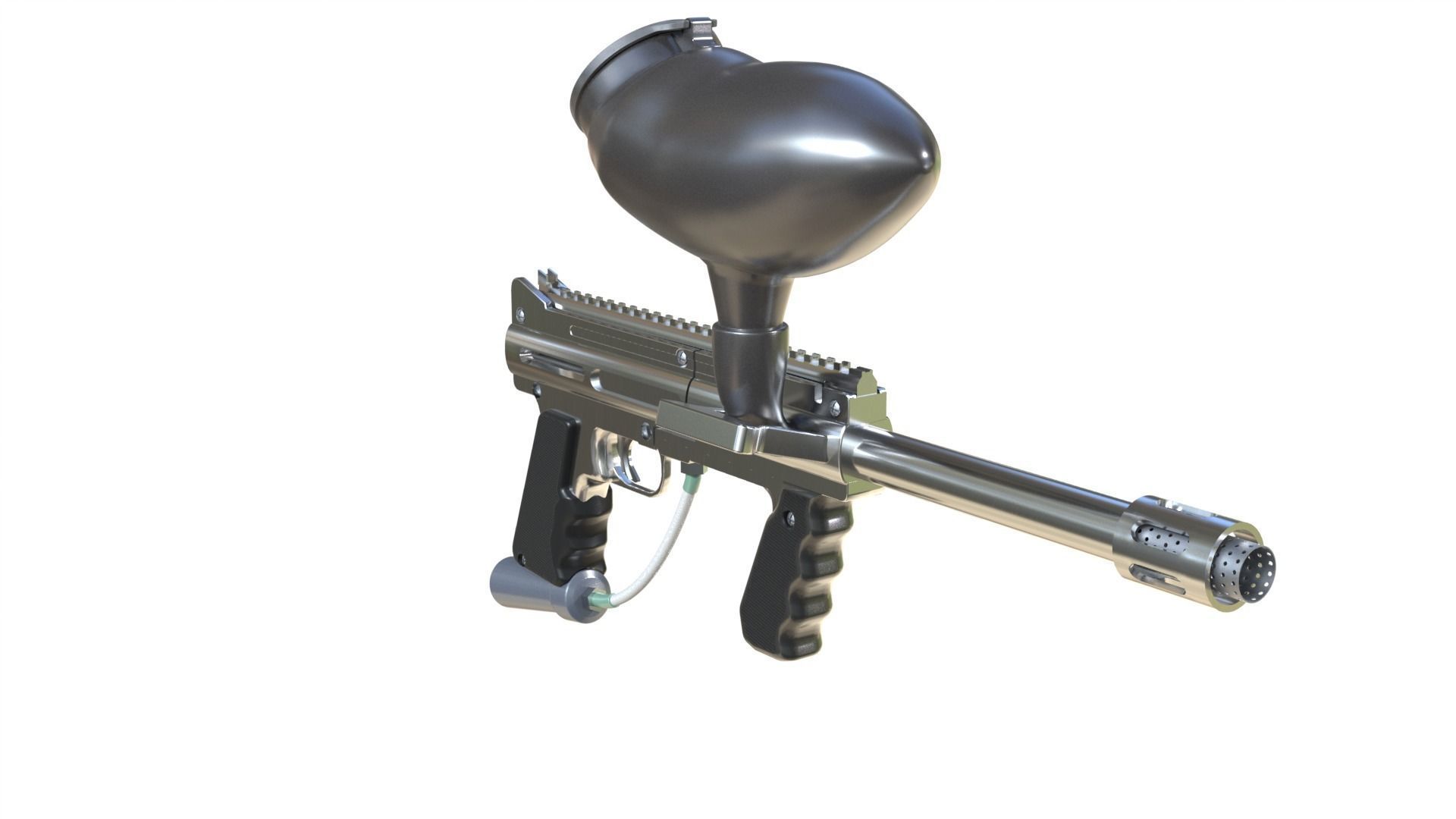 Paintball gun 3D model_25