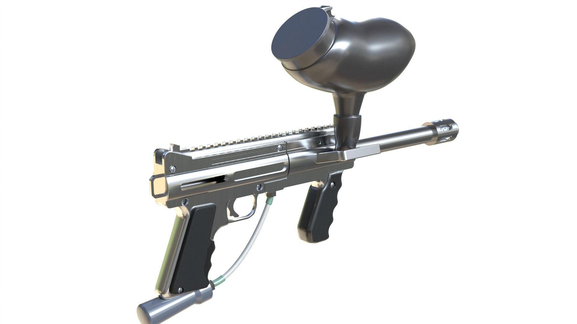Paintball gun 3D model_30