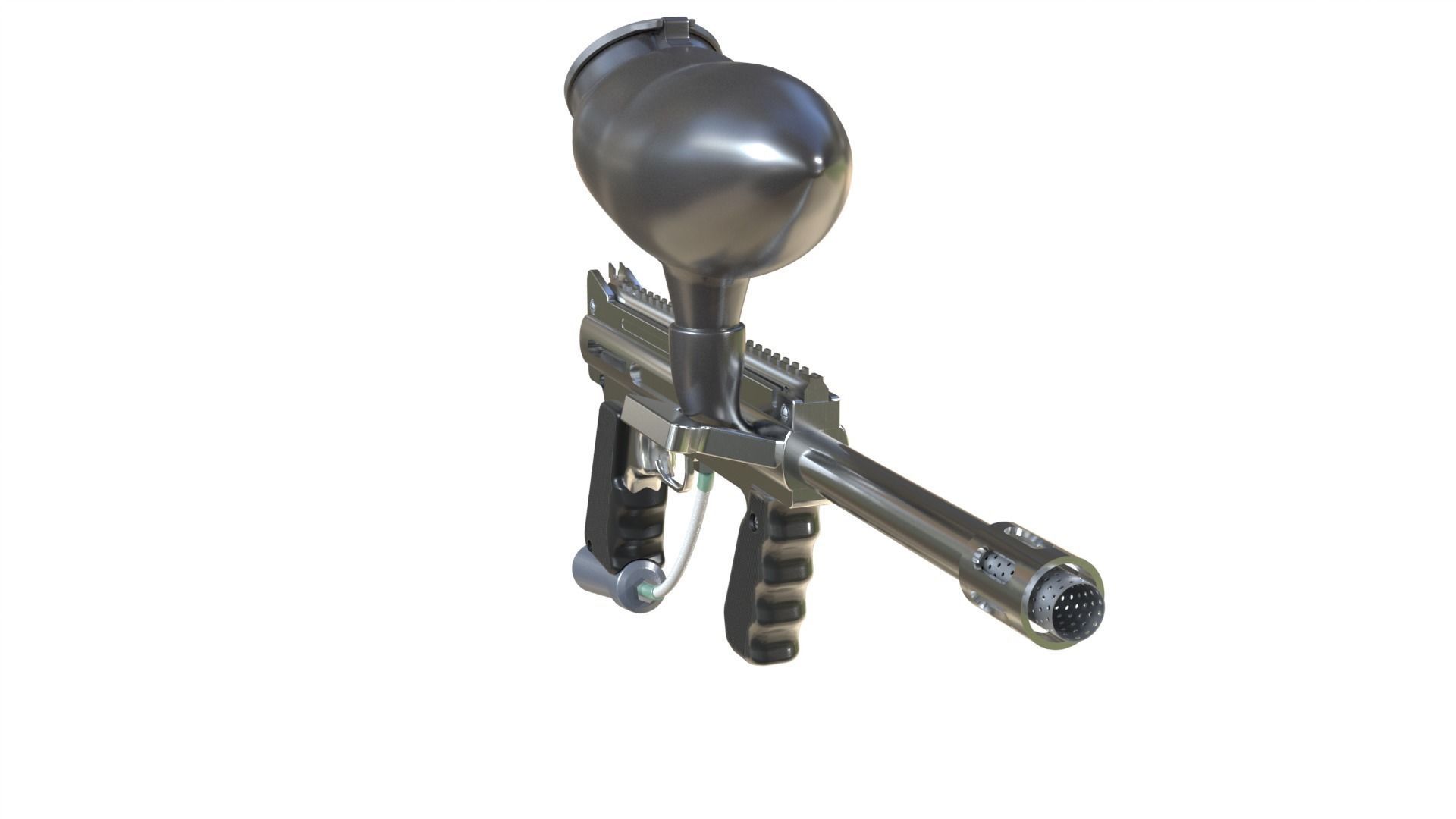 Paintball gun 3D model_9