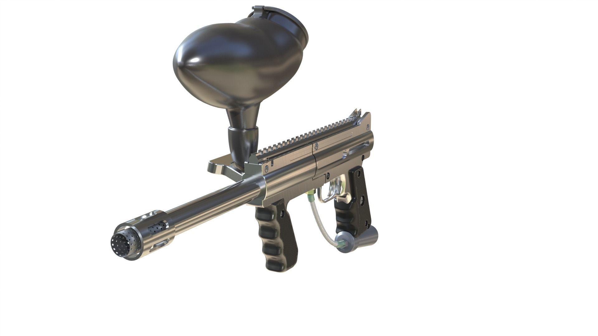 Paintball gun 3D model_20