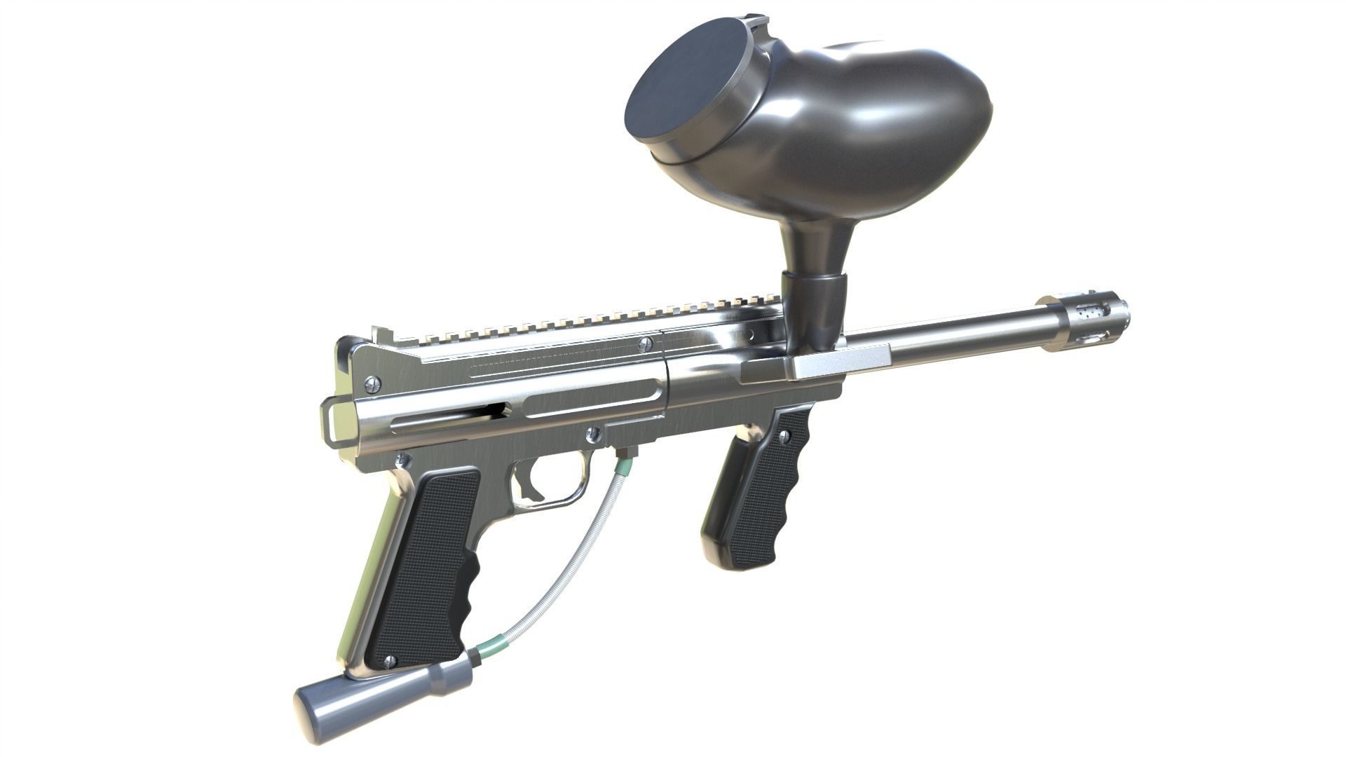 Paintball gun 3D model_8