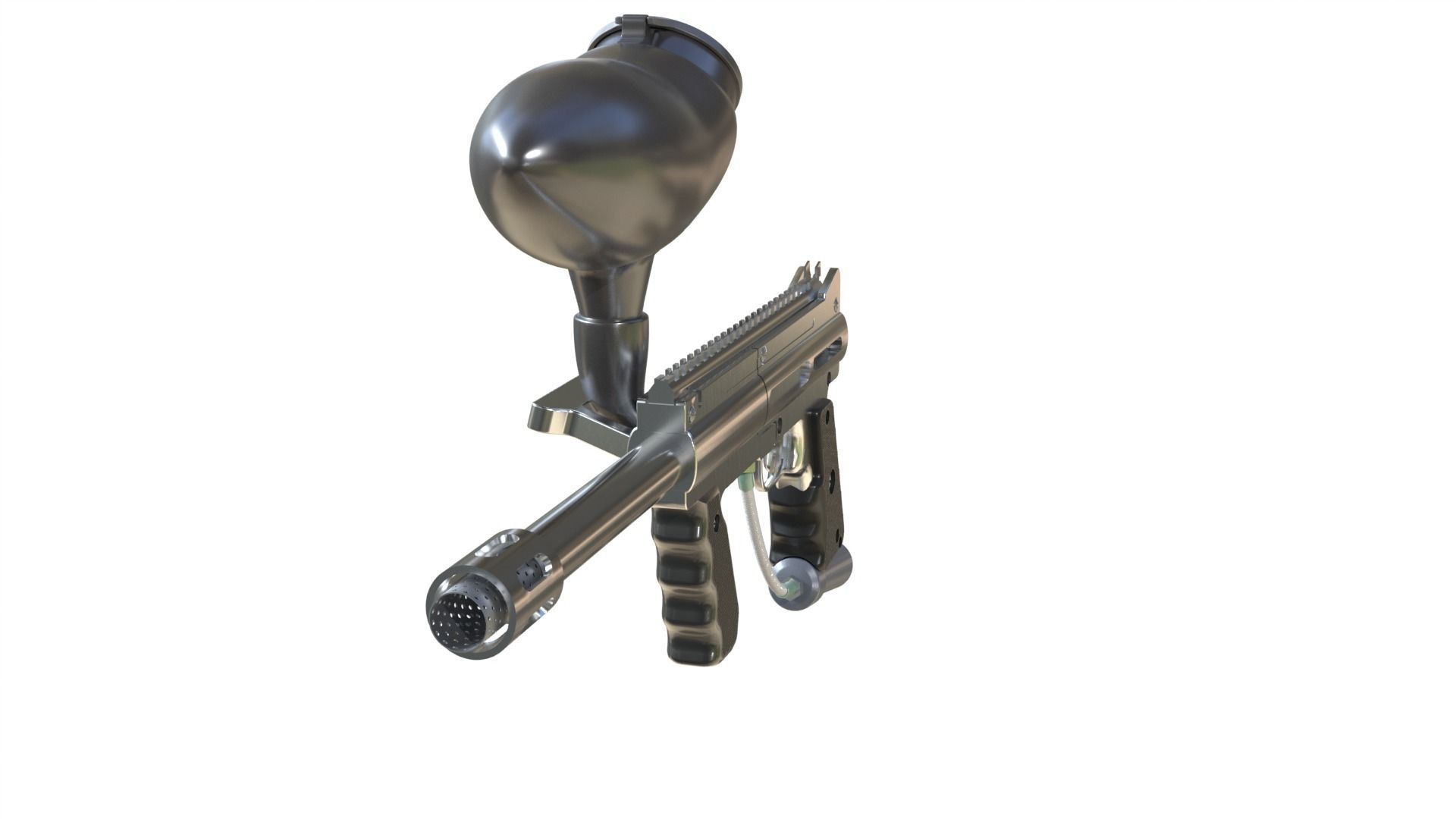 Paintball gun 3D model_10