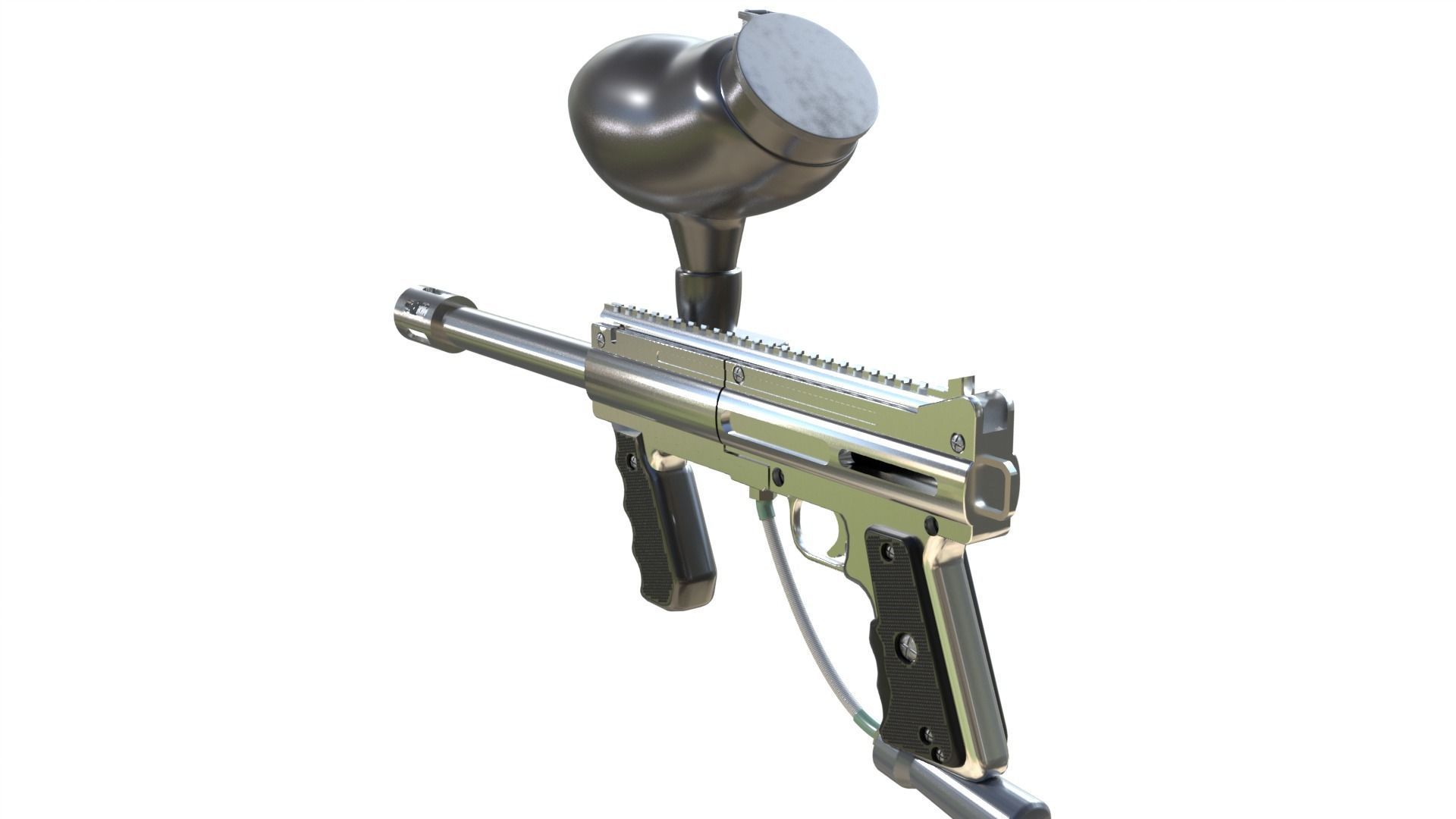 Paintball gun 3D model_4