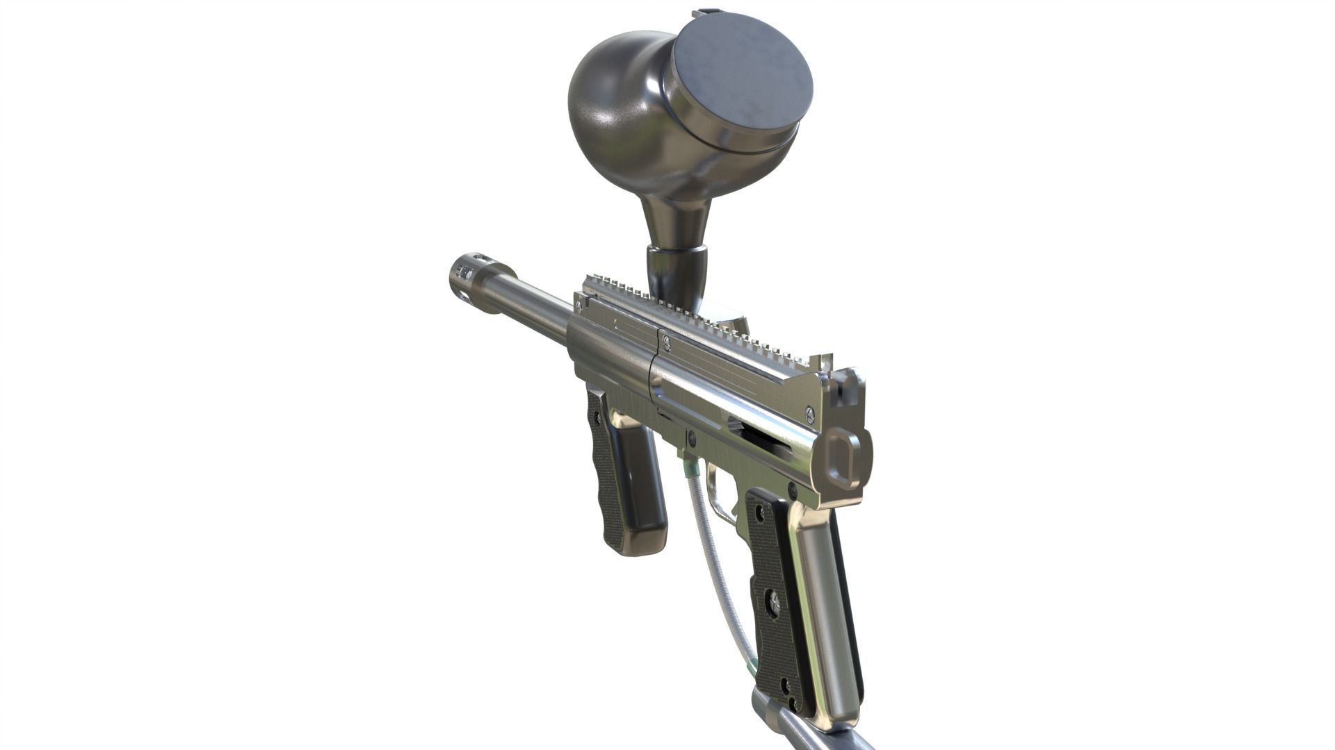 Paintball gun 3D model_14
