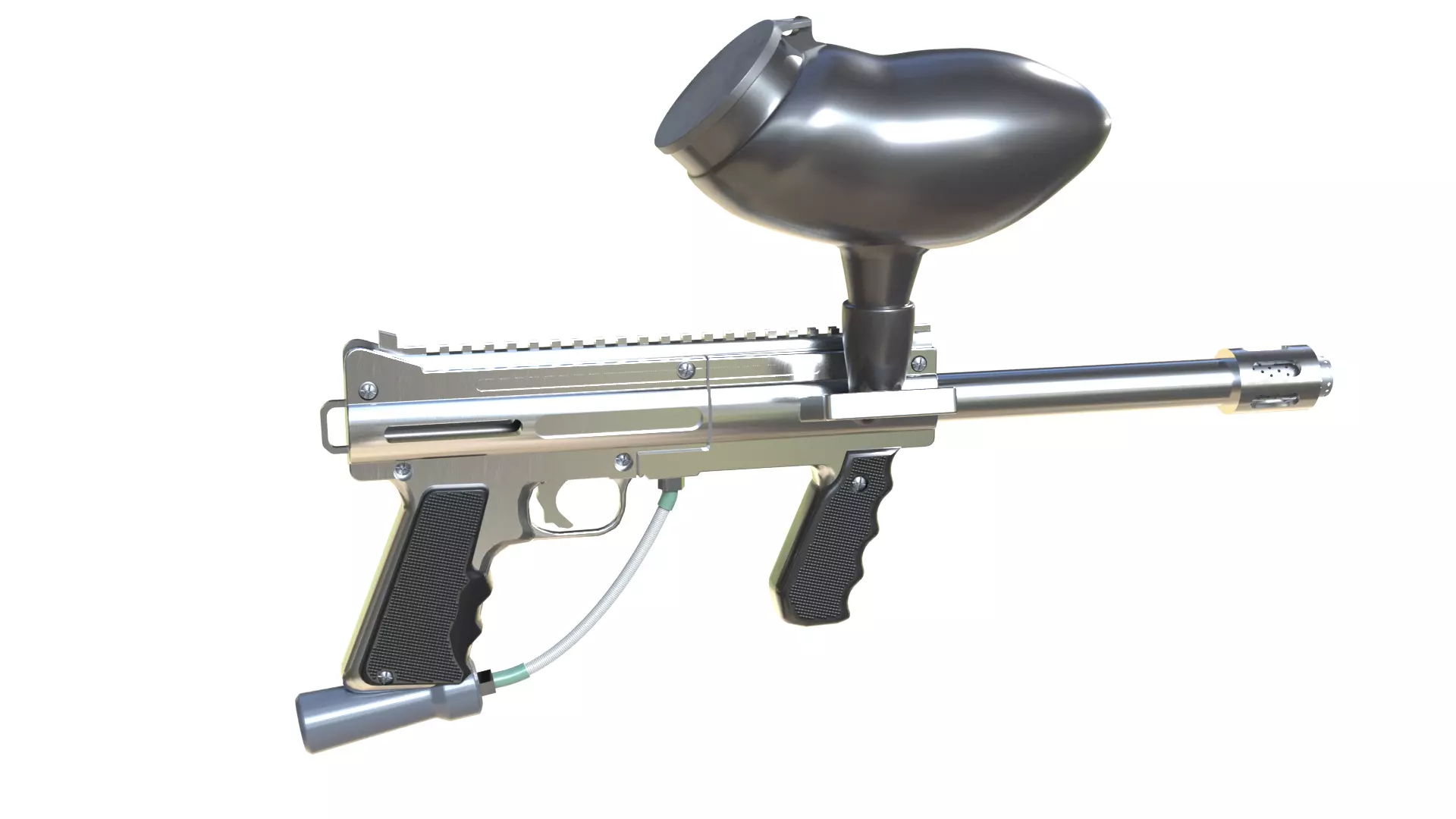 Paintball gun 3D model_0