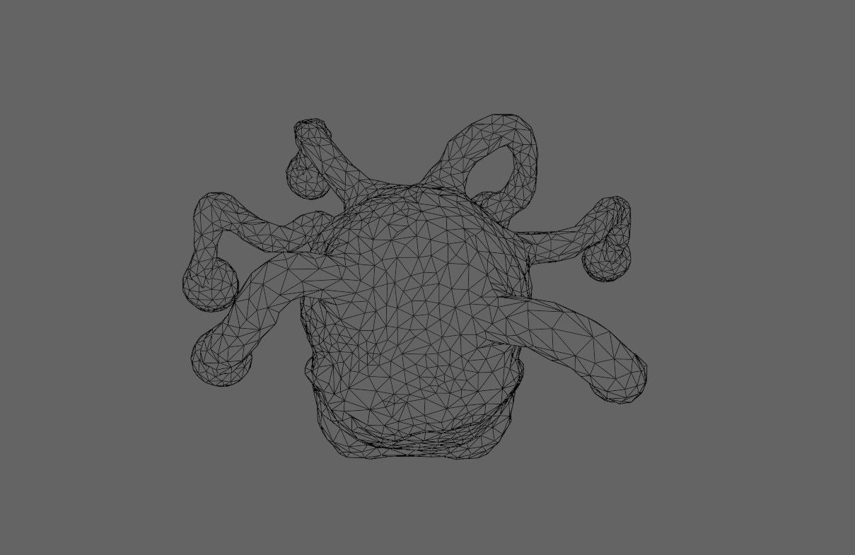 Beholder Monster - Eye - RPG Low-poly 3D model_20