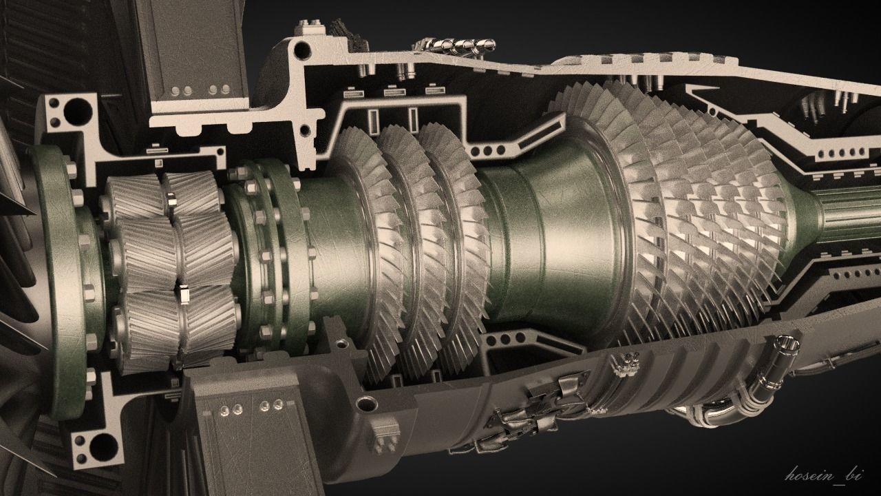jet engine 3D model_4