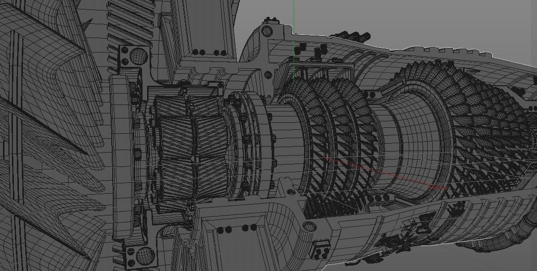 jet engine 3D model_9