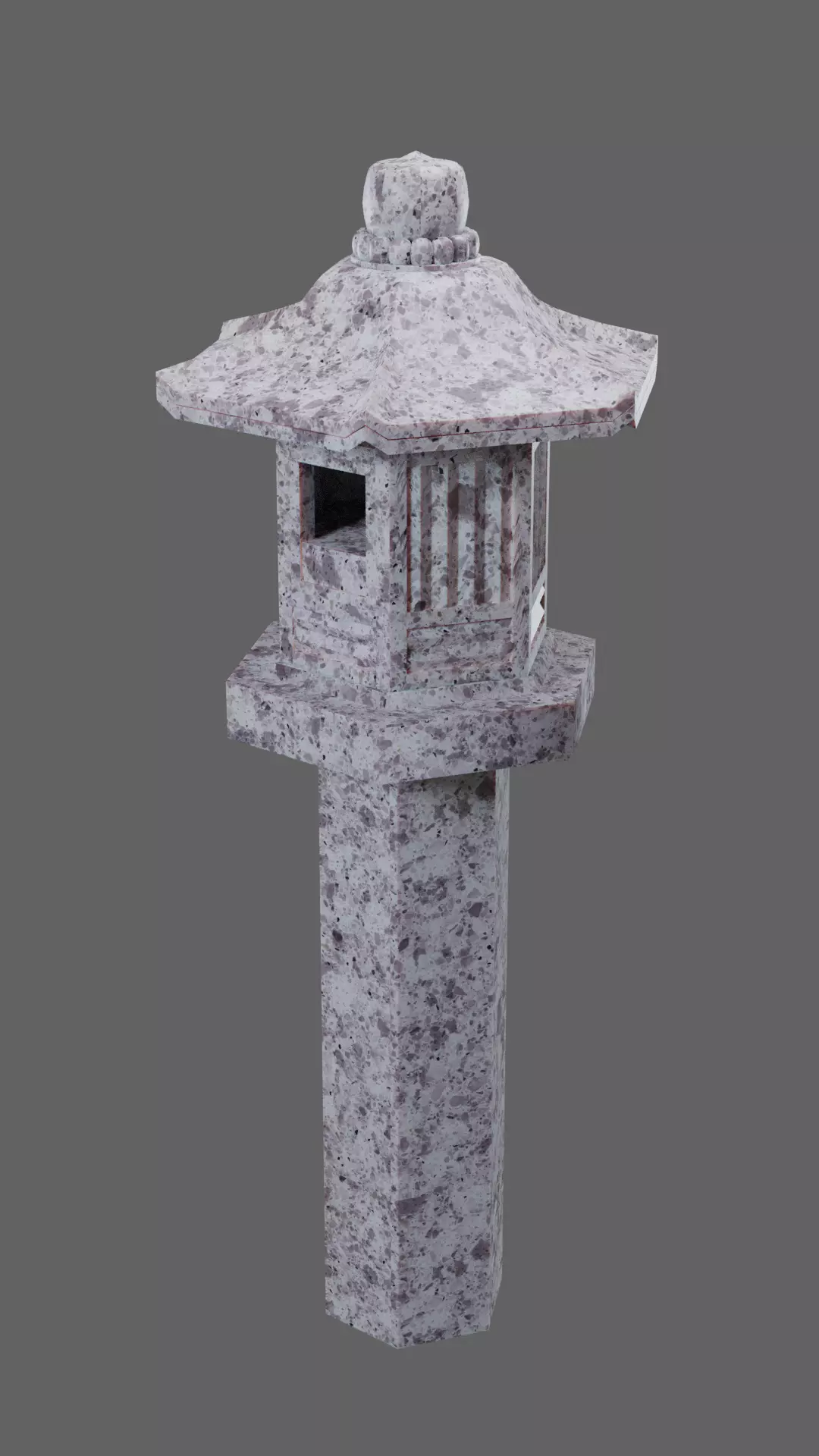 Japanese toro Low-poly 3D model