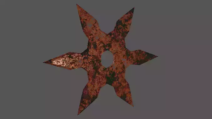 Rusty Shuriken 3D model