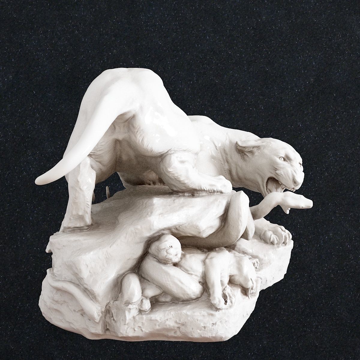 Lion statue of panther 3D print model_1