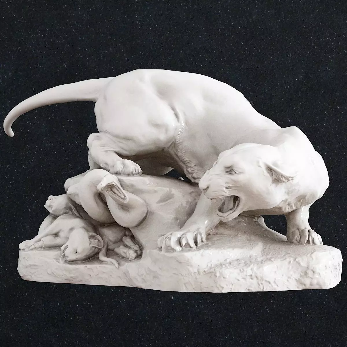 Lion statue of panther 3D print model_0