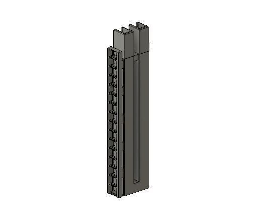 OO Model Railway Modern Signal Gantry with hidden cable holes 3D print model_9