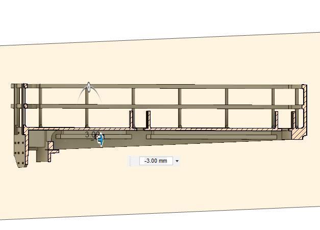 OO Model Railway Modern Signal Gantry with hidden cable holes 3D print model_13