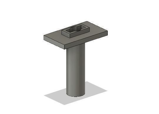 OO Model Railway Modern Signal Gantry with hidden cable holes 3D print model_10