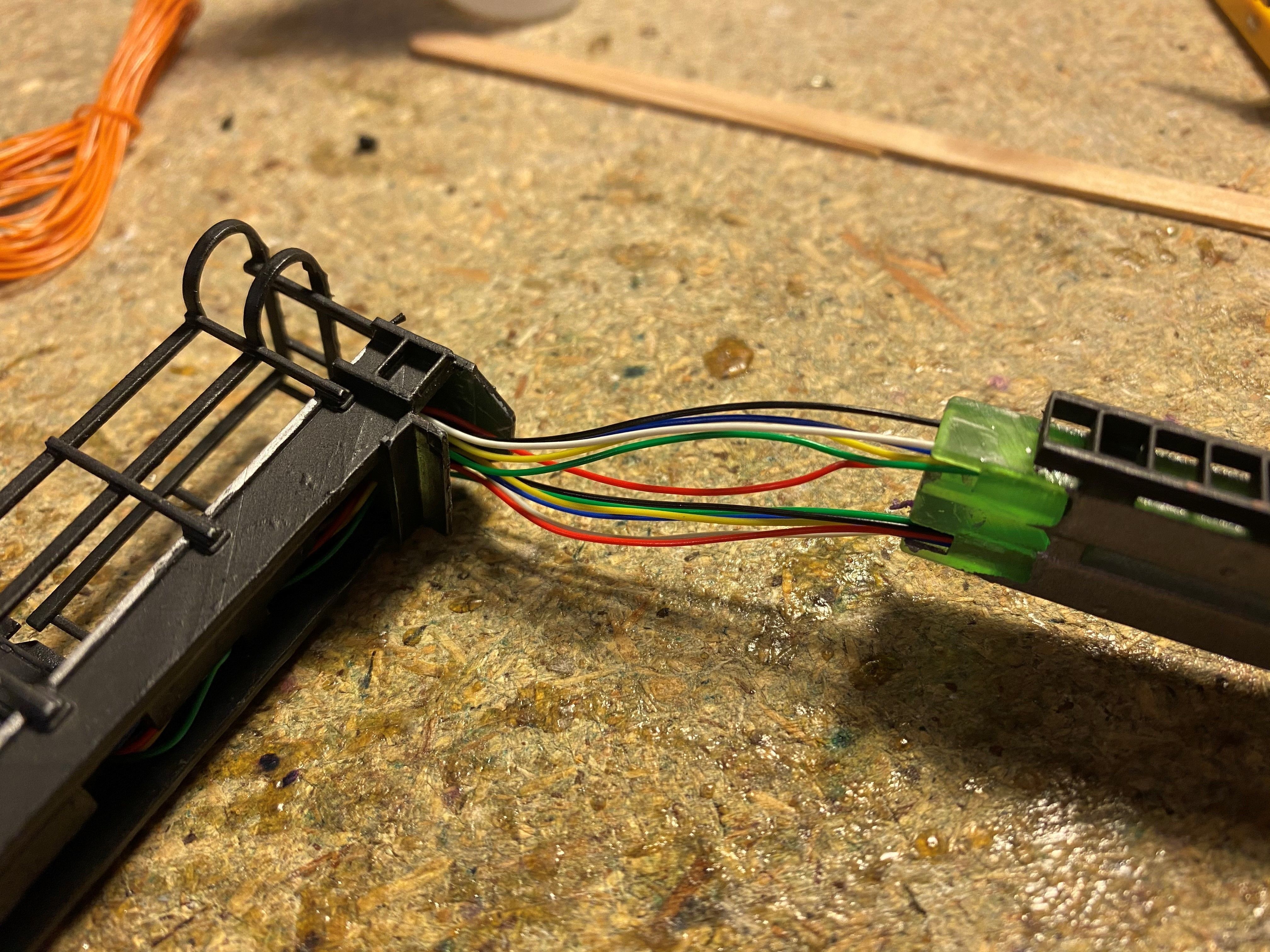 OO Model Railway Modern Signal Gantry with hidden cable holes 3D print model_20