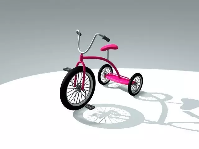 tricycle Low-poly 3D model_0