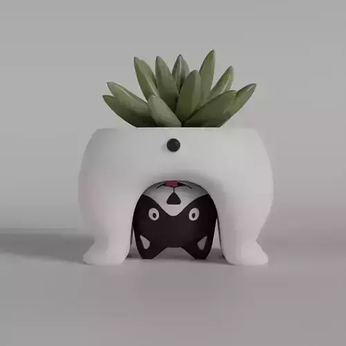 Adorable 3D Printed Cat Planter