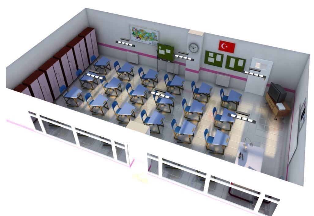 Classroom 3D model_2