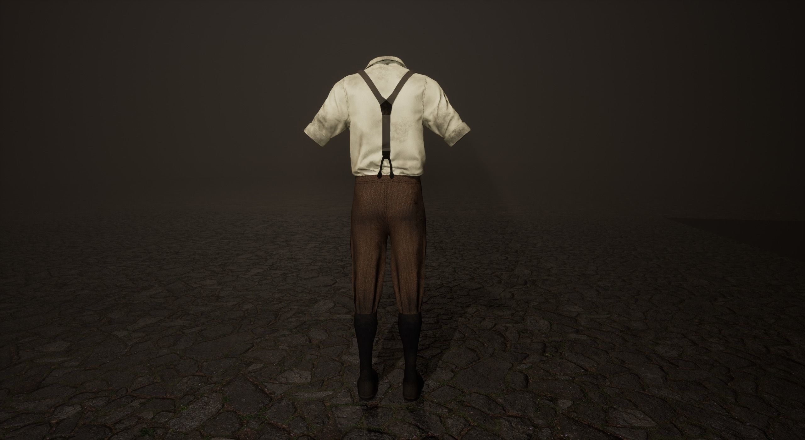 Five Farmer Man Clothes Low-poly 3D model_10