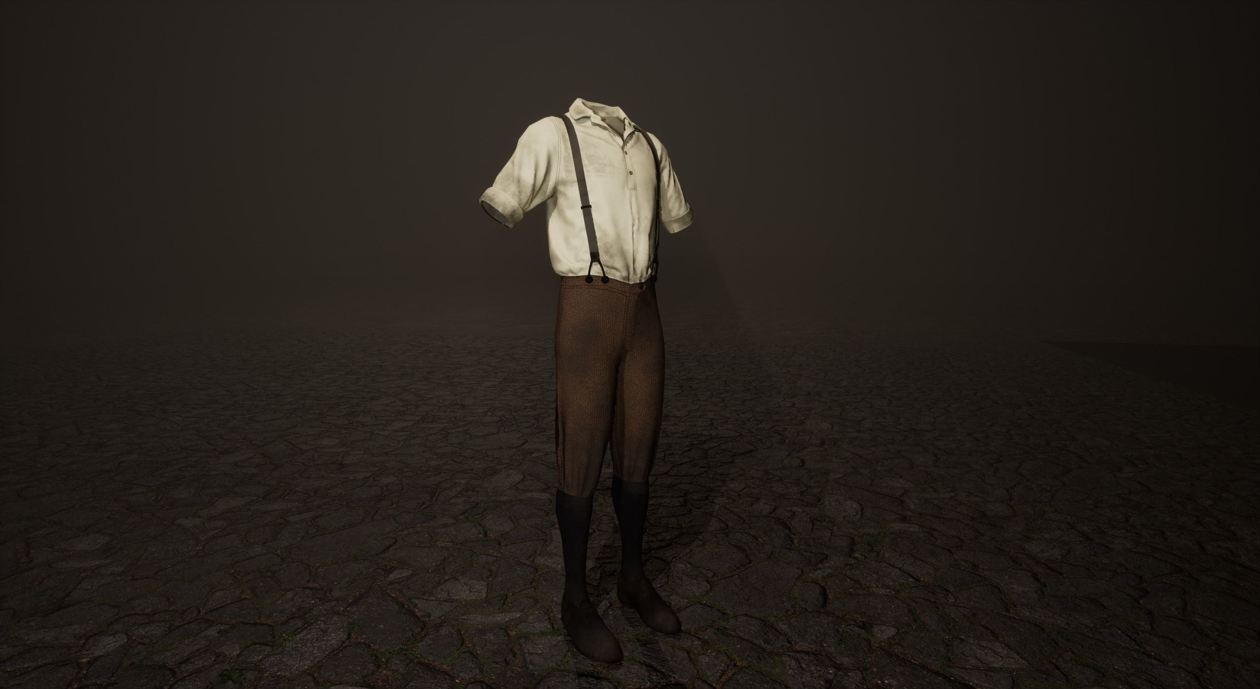 Five Farmer Man Clothes Low-poly 3D model_11