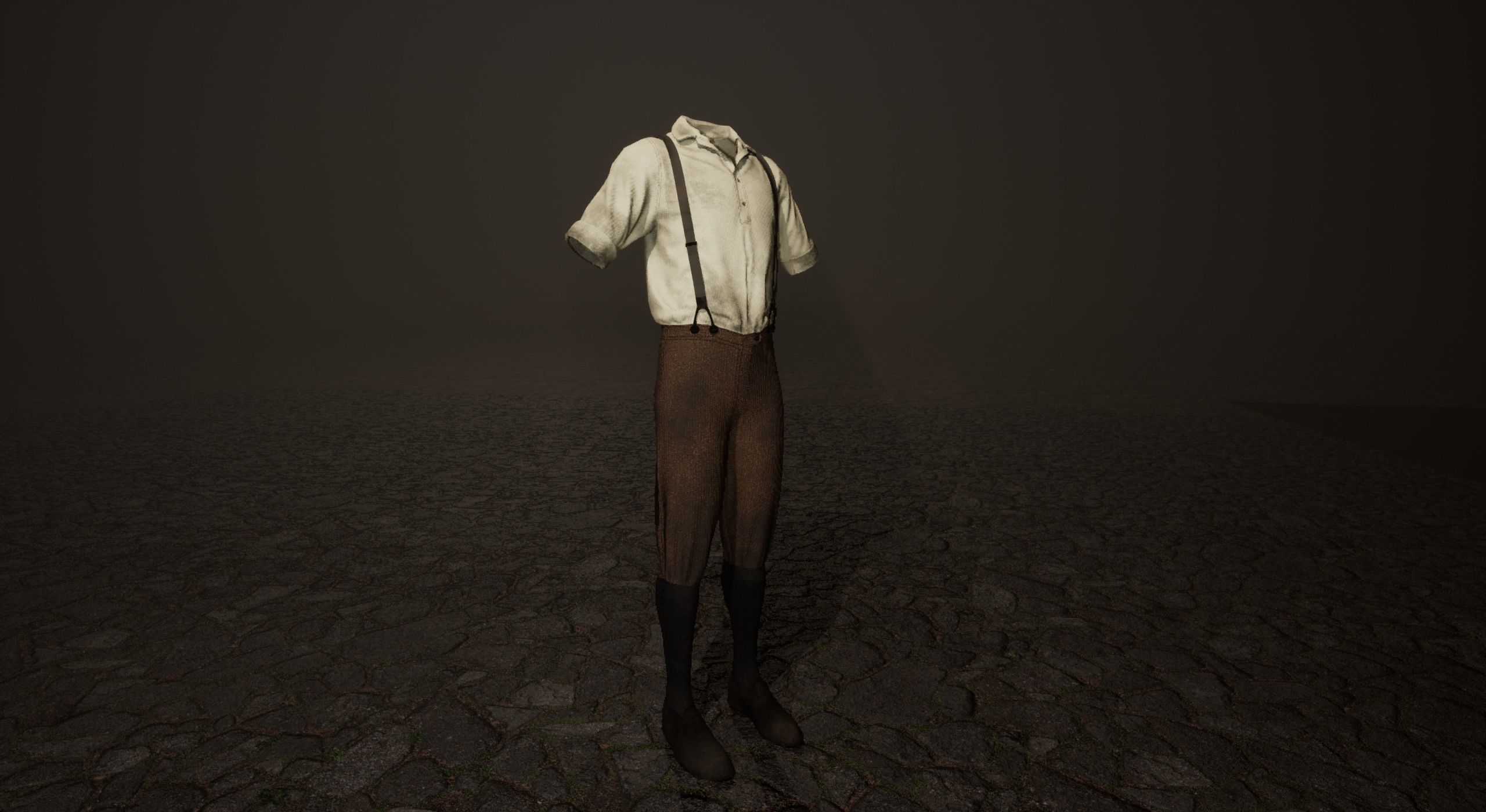 Five Farmer Man Clothes Low-poly 3D model_6