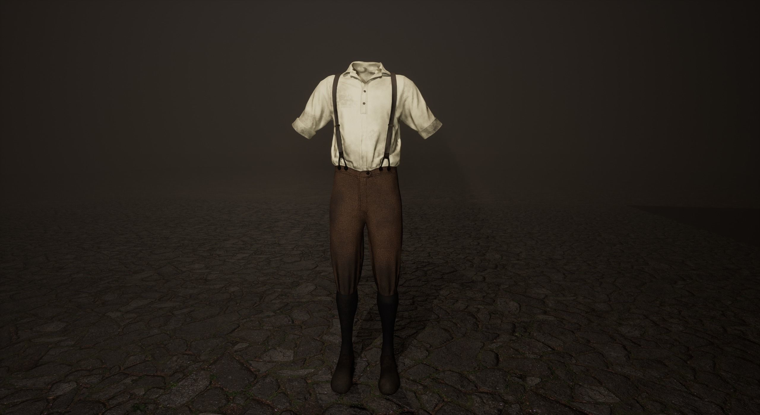 Five Farmer Man Clothes Low-poly 3D model_7