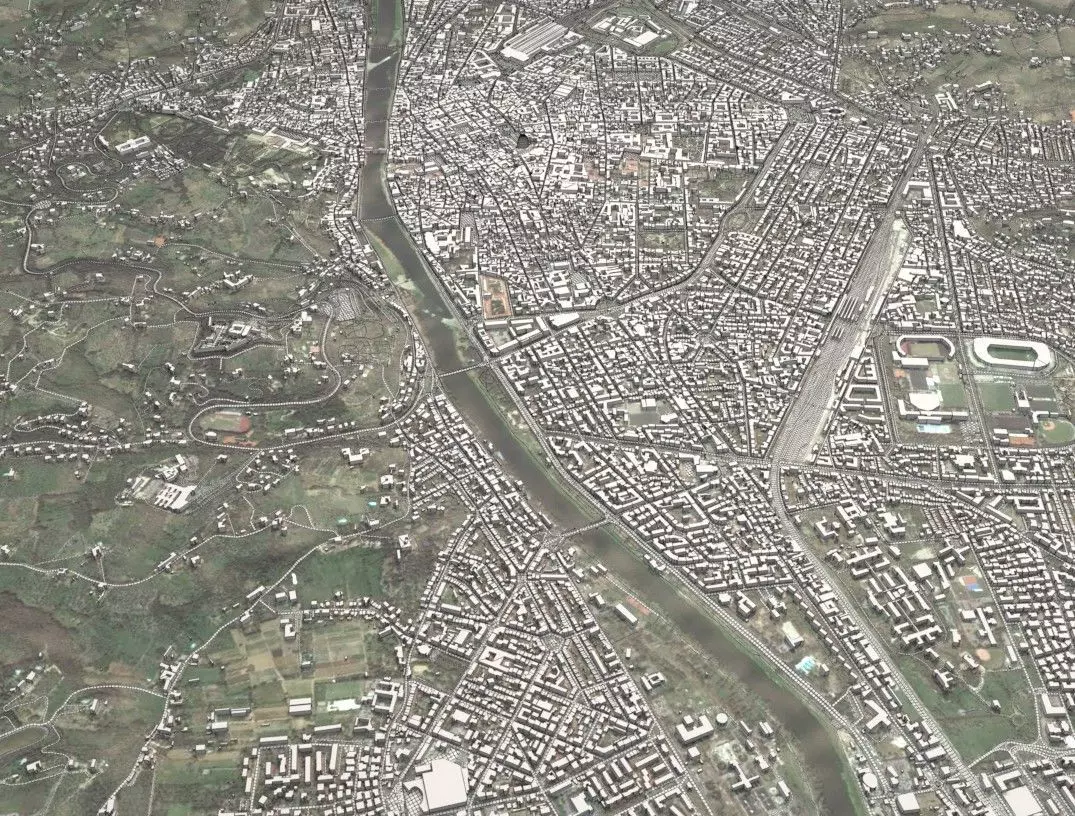 Cityscape Florence Italy 3D model_0