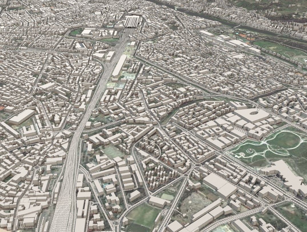 Cityscape Florence Italy 3D model_4