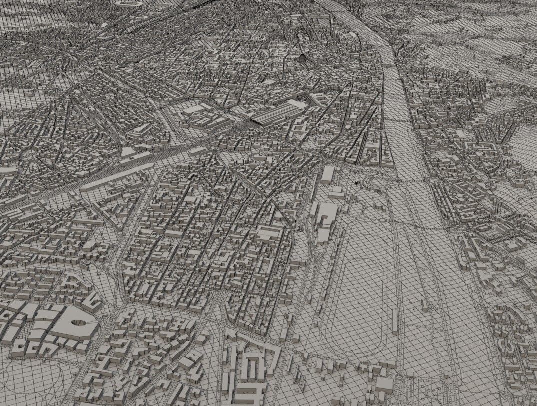 Cityscape Florence Italy 3D model_7