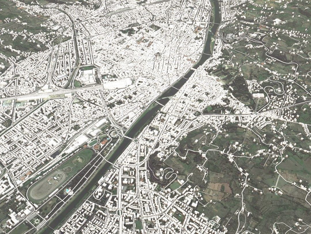 Cityscape Florence Italy 3D model_9