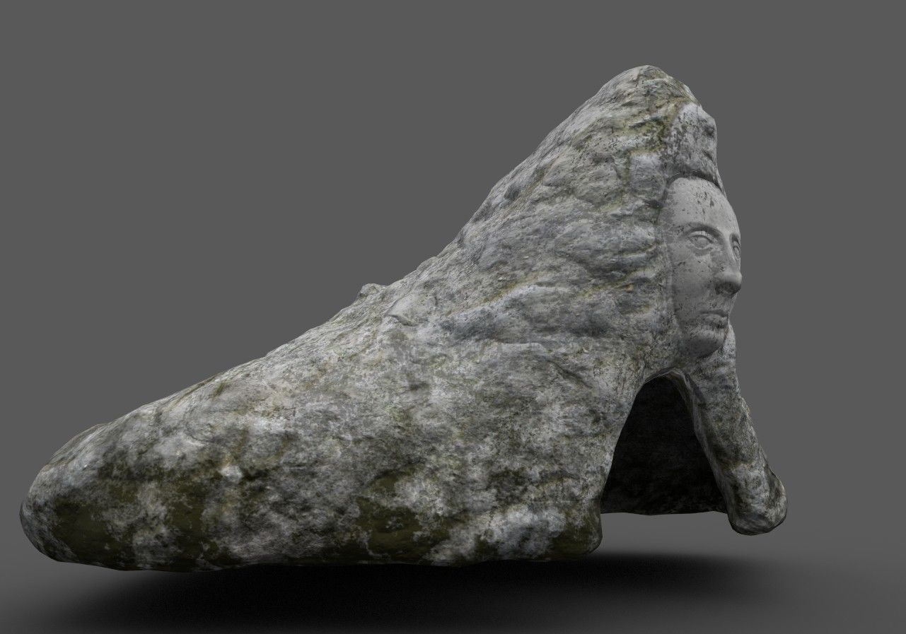 Low poly Cave  Low-poly 3D model_5