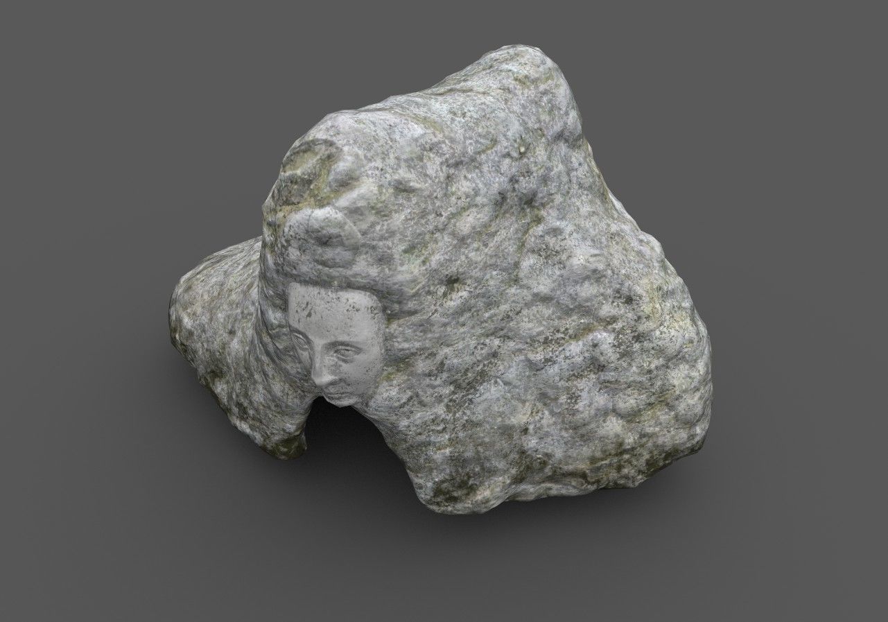 Low poly Cave  Low-poly 3D model_3