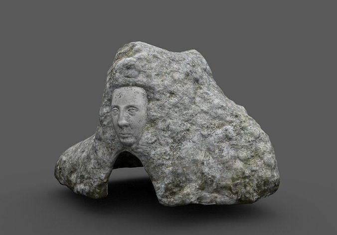 Low poly Cave  Low-poly 3D model