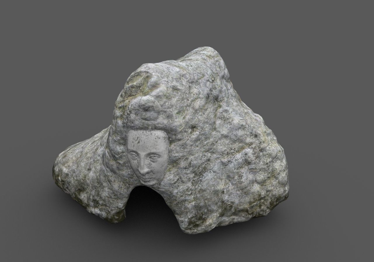 Low poly Cave  Low-poly 3D model_6