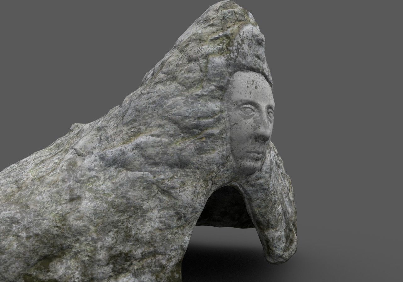 Low poly Cave  Low-poly 3D model_2