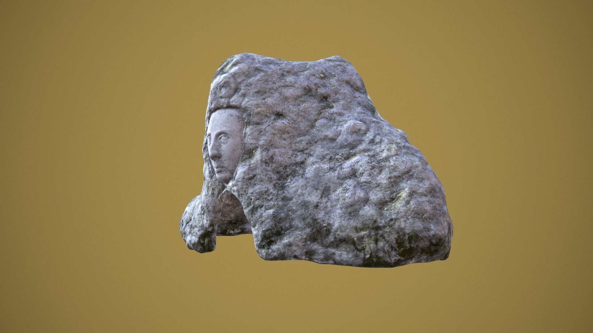 Low poly Cave  Low-poly 3D model_8