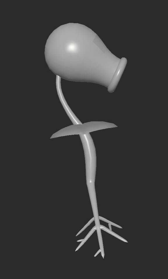 MakeIt Pokemon Bellsprout 3D model_2