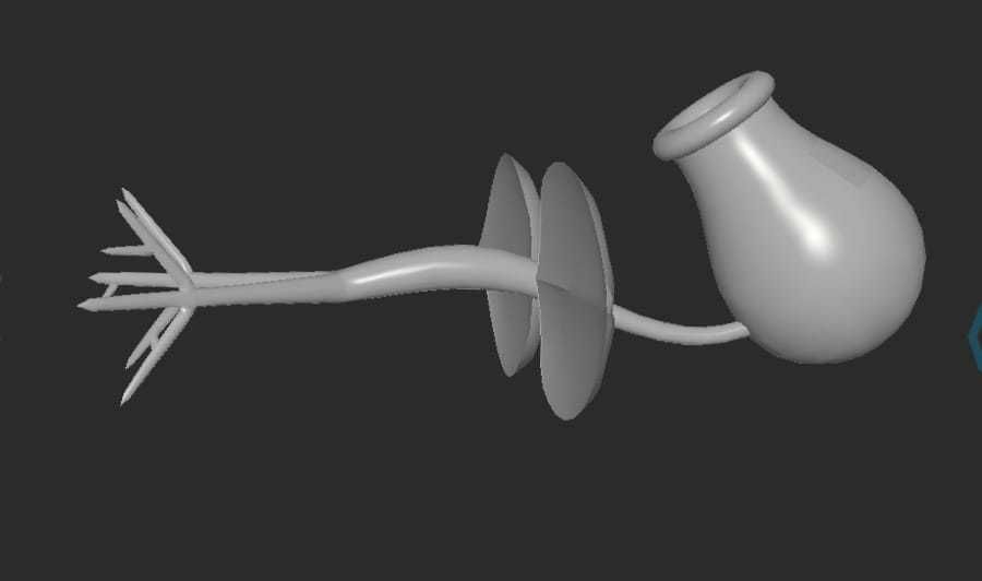 MakeIt Pokemon Bellsprout 3D model_7