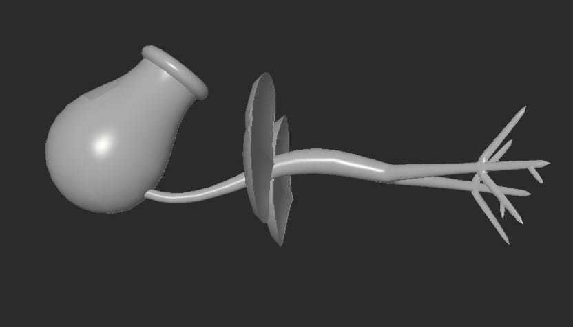 MakeIt Pokemon Bellsprout 3D model_8