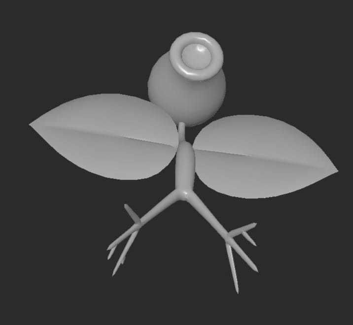 MakeIt Pokemon Bellsprout 3D model_6