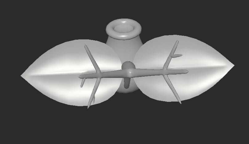 MakeIt Pokemon Bellsprout 3D model_5